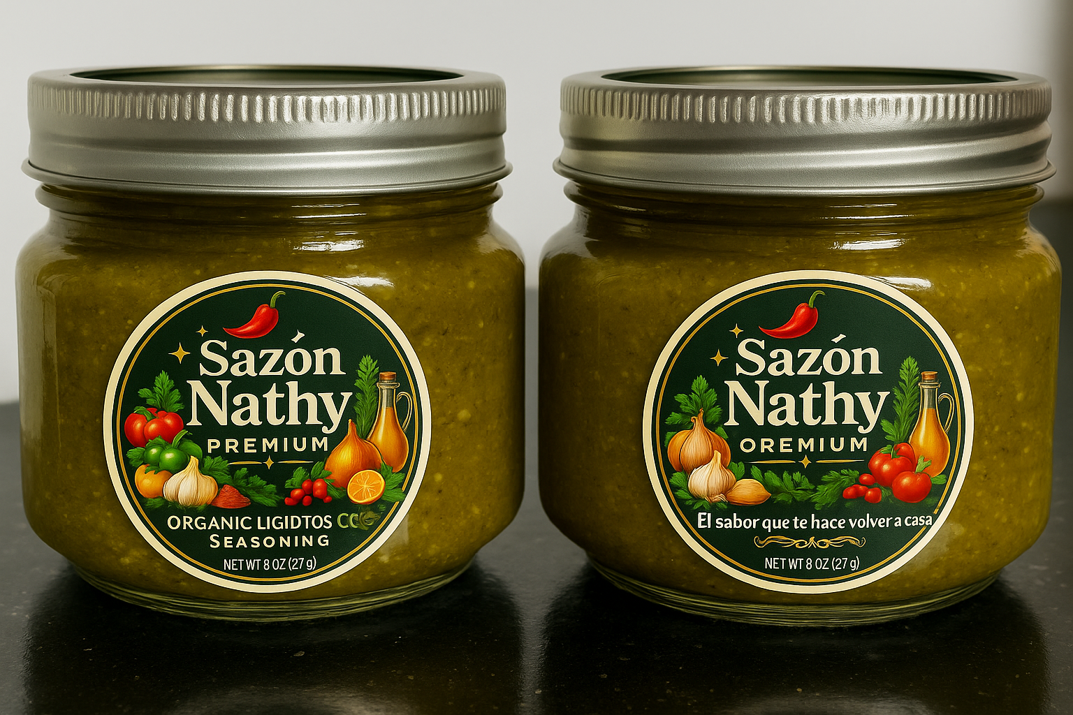 🌿 Sazón Nathy Premium – Organic Liquid Seasoning (8 oz)